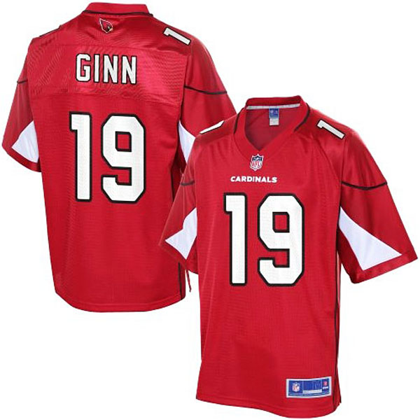 Pro Line Men's Arizona Cardinals #19 Ted Ginn Team Color Jersey