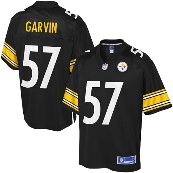 Pro Line Men's Pittsburgh Steelers #57 Terence Garvin Team Color Jersey - Black