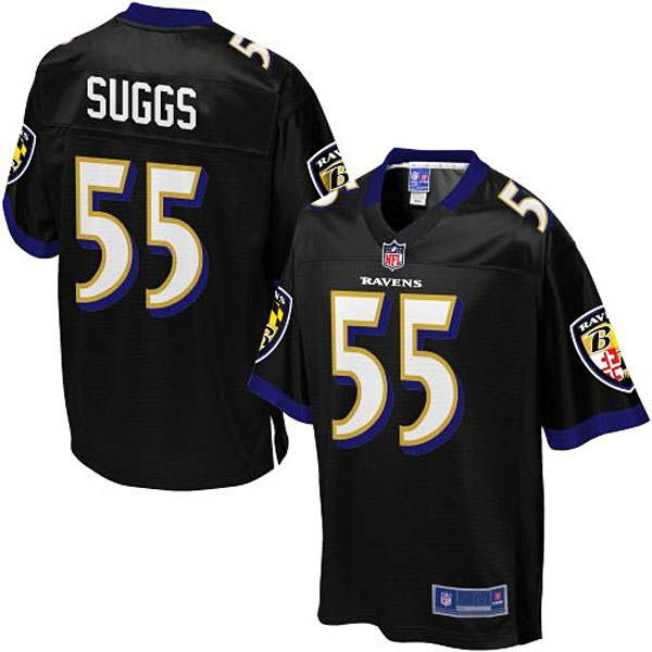 Pro Line Mens Baltimore Ravens #55 Terrell Suggs Alternate Jersey