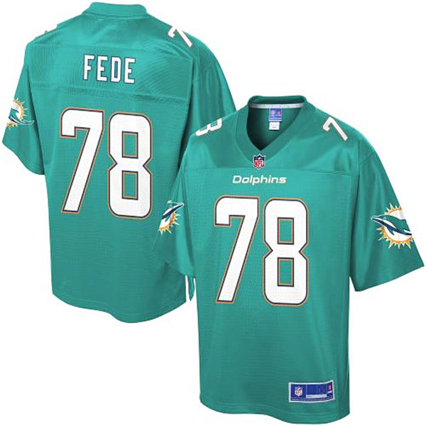 Pro Line Mens Miami Dolphins #78 Terrence Fede Team Color Jersey