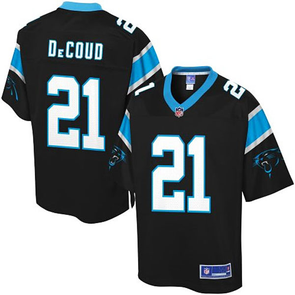 Pro Line Mens Carolina Panthers #21 Thomas DeCoud Team Color Jersey