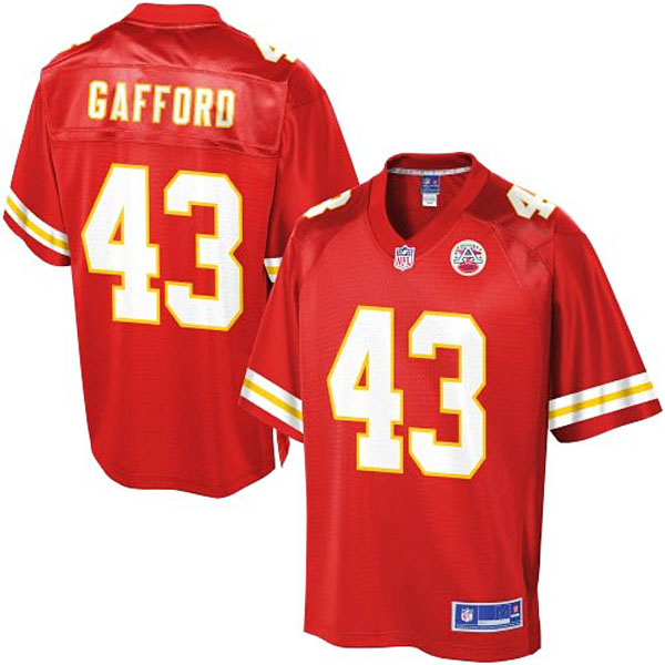 Pro Line Men's Kansas City Chiefs #43 Thomas Gafford Team Color Jersey