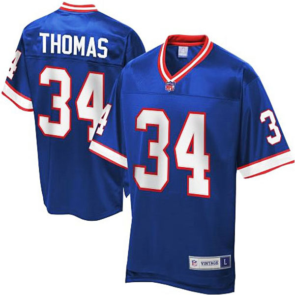 Men's Pro Line Buffalo Bills #34 Thurman Thomas Retired Player Jersey