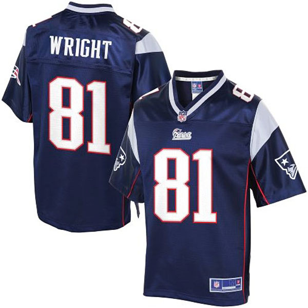 Pro Line Mens New England Patriots #81 Tim Wright Team Color Jersey