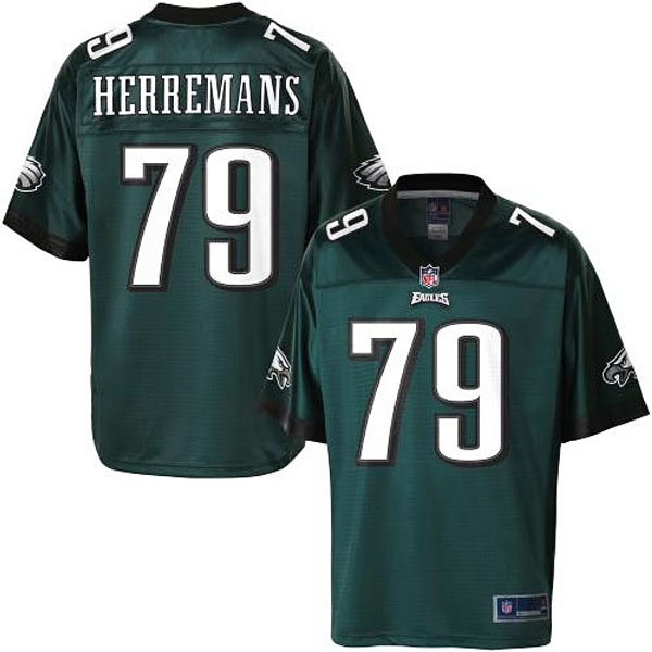 Pro Line Men's Philadelphia Eagles #79 Todd Herremans Team Color Jersey