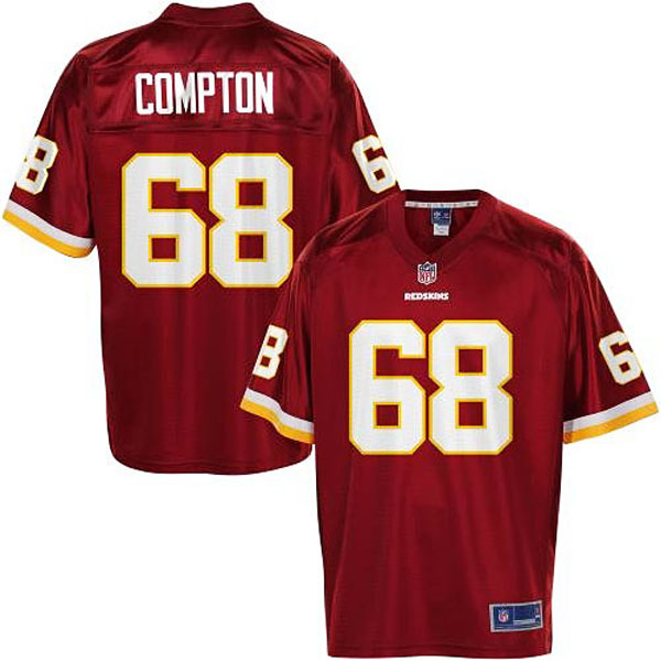 Pro Line Men's Washington Redskins #68 Tom Compton Team Color Jersey