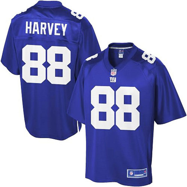 Pro Line Mens New York Giants #88 Travis Harvey Team Color Jersey