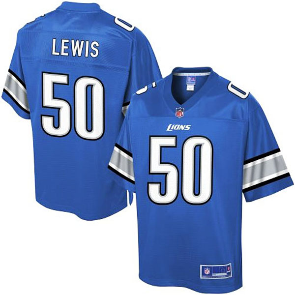 Pro Line Men's Detroit Lions #50 Travis Lewis Team Color NFL Jersey