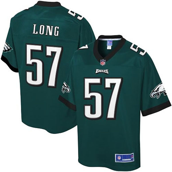 Pro Line Mens Philadelphia Eagles #57 Travis Long Team Color Jersey