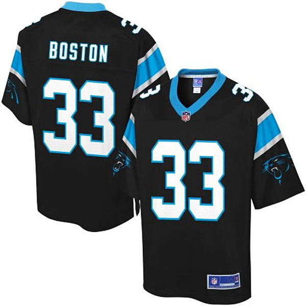 Pro Line Mens Carolina Panthers #33 Tre Boston Team Color Jersey