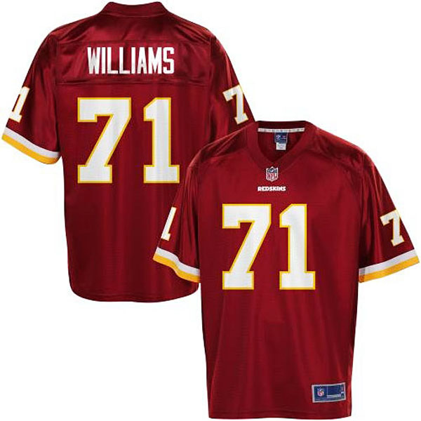 Pro Line Men's Washington Redskins #71 Trent Williams Team Color Jersey