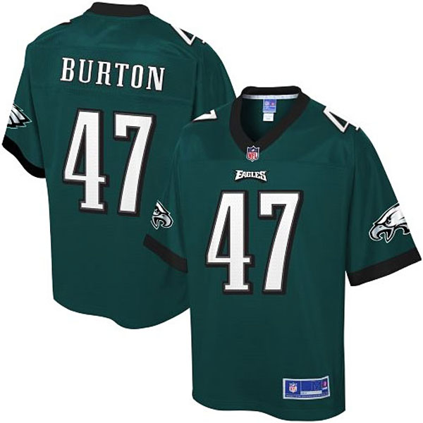 Pro Line Mens Philadelphia Eagles #47 Trey Burton Team Color Jersey