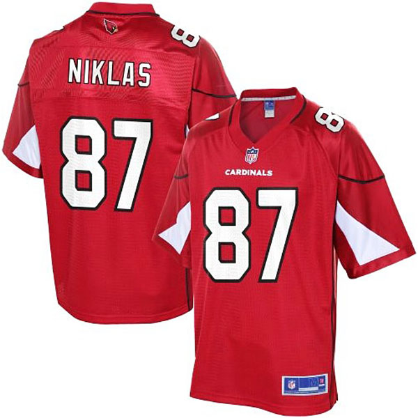 Pro Line Mens Arizona Cardinals #87 Troy Niklas Team Color Jersey