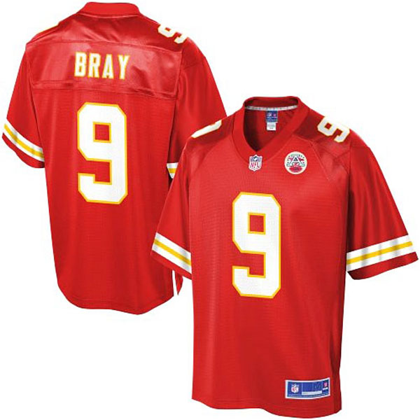 Pro Line Men's Kansas City Chiefs #9 Tyler Bray Team Color Jersey