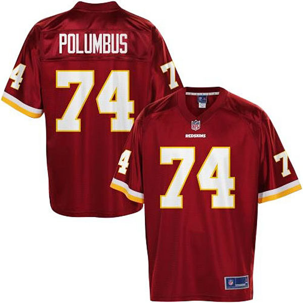 Pro Line Men's Washington Redskins #74 Tyler Polumbus Team Color Jersey