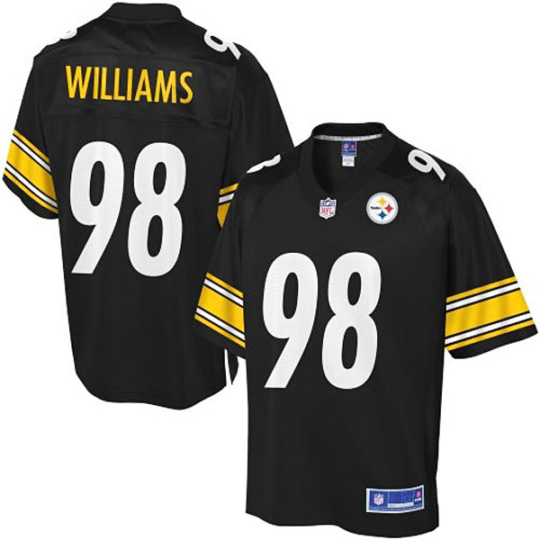 Pro Line Men's Pittsburgh Steelers #98 Vince Williams Team Color Jersey - Black