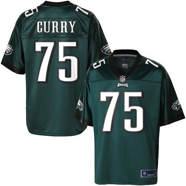 Pro Line Men's Philadelphia Eagles #75 Vinny Curry Team Color Jersey