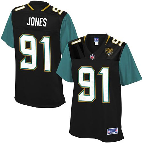 Pro Line Women's Jacksonville Jaguars #91 Abry Jones Team Color Jersey