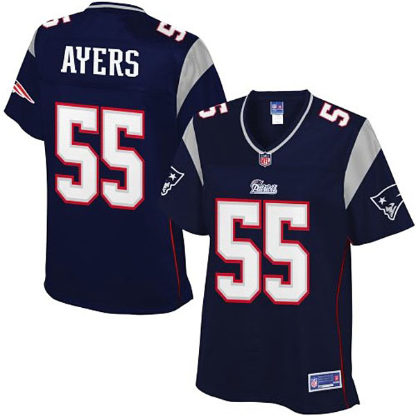 Pro Line Womens New England Patriots #55 Akeem Ayers Team Color Jersey