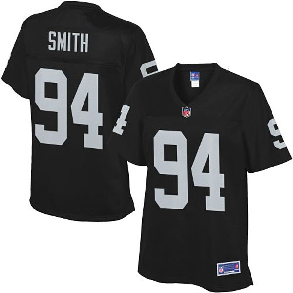 Pro Line Womens Oakland Raiders #94 Antonio Smith Team Color Jersey