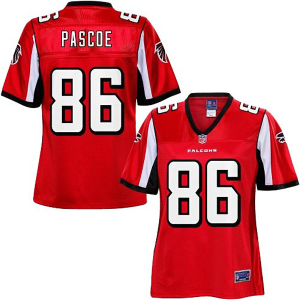 Pro Line Women's Atlanta Falcons #86 Bear Pascoe Team Color Jersey