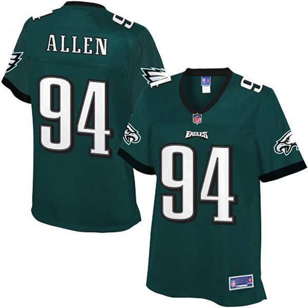 Pro Line Women's Philadelphia Eagles #94 Beau Allen Team Color Jersey