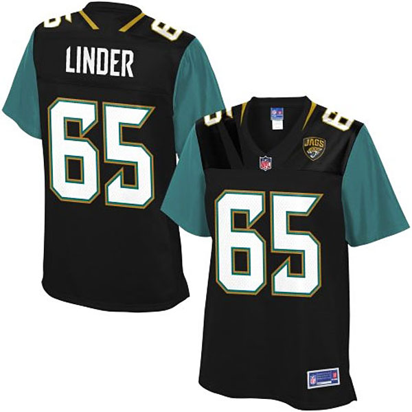 Pro Line Women's Jacksonville Jaguars #65 Brandon Linder Team Color Jersey