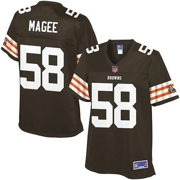 Pro Line Women's Cleveland Browns #58 Brandon Magee Team Color Jersey