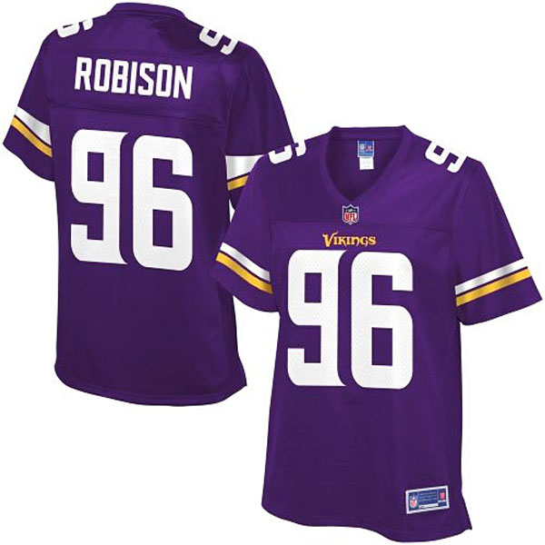 Pro Line Women's Minnesota Vikings #96 Brian Robison Team Color Jersey - Purple