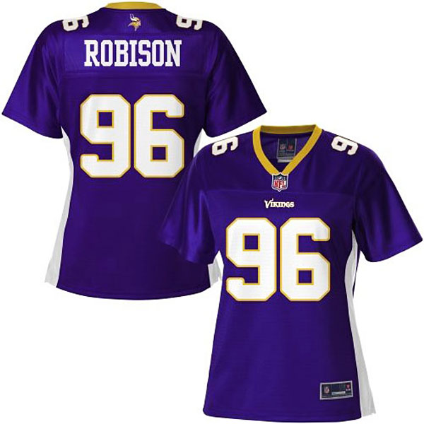 Pro Line Women's Minnesota Vikings #96 Brian Robison Team Color Jersey