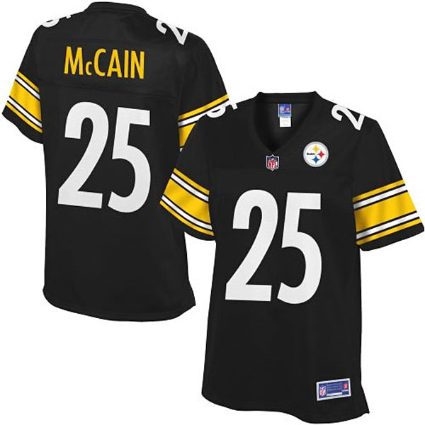 Pro Line Womens Pittsburgh Steelers #25 Brice McCain Team Color Jersey