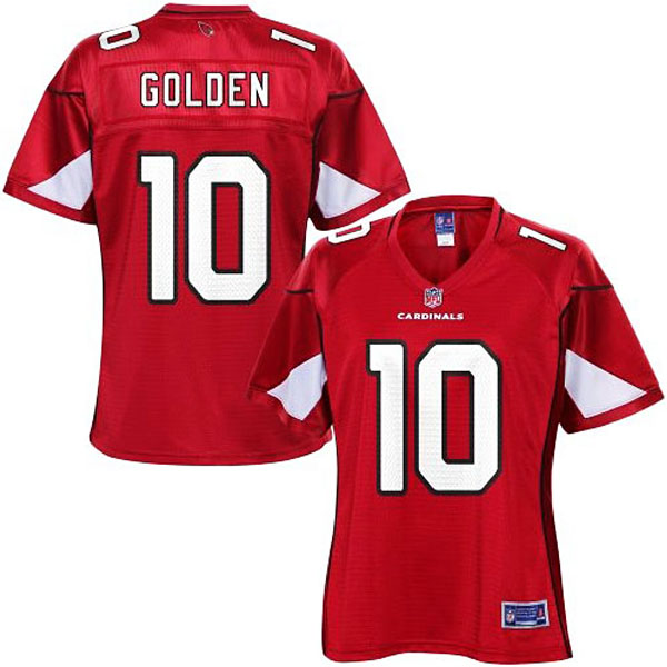 Pro Line Womens Arizona Cardinals #10 Brittan Golden Team Color Jersey