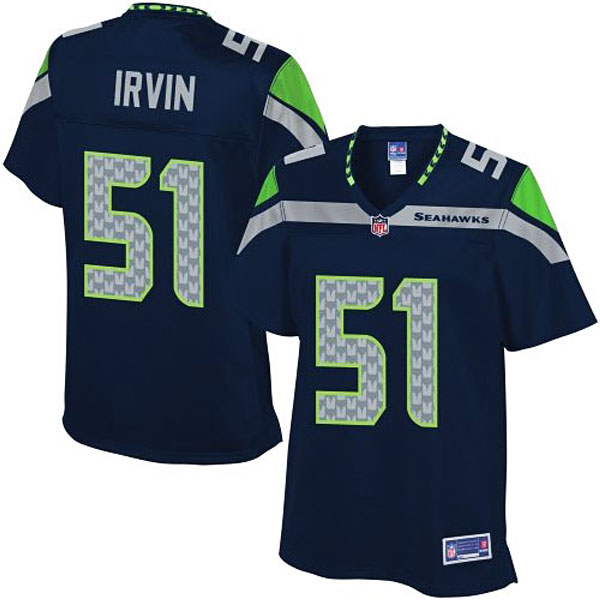 Pro Line Women's Seattle Seahawks #51 Bruce Irvin Team Color Jersey