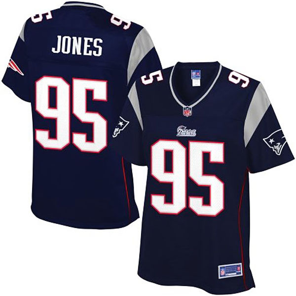 Pro Line Women's New England Patriots #95 Chandler Jones Team Color Jersey