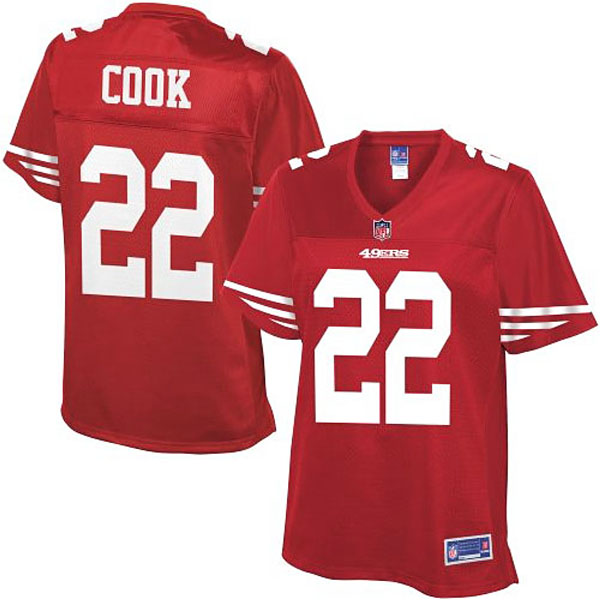 Pro Line Womens San Francisco 49ers #22 Chris Cook Team Color Jersey