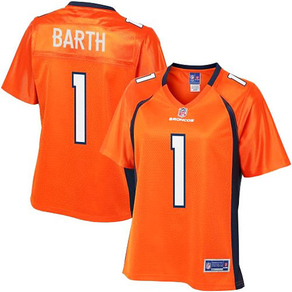 Pro Line Womens Denver Broncos #1 Connor Barth Team Color Jersey