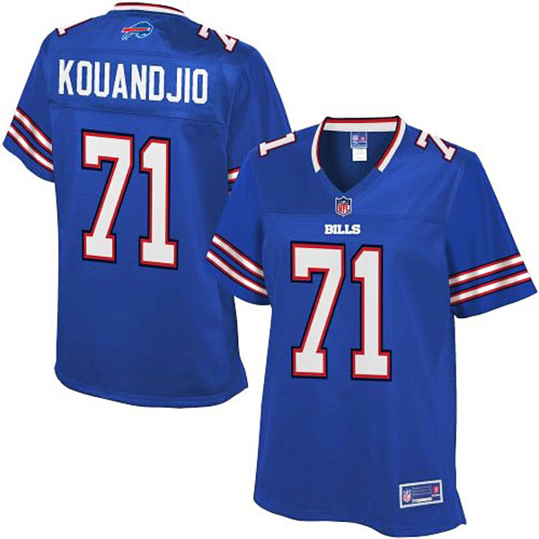 Pro Line Womens Buffalo Bills #71 Cyrus Kouandjio Team Color Jersey