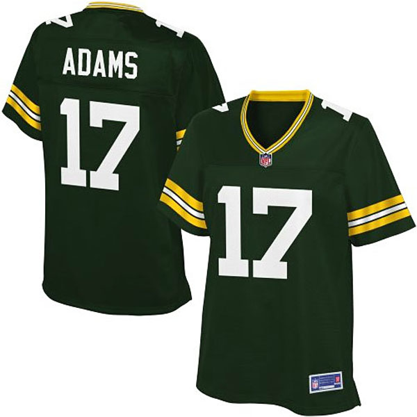 Pro Line Womens Green Bay Packers #17 Davante Adams Team Color Jersey