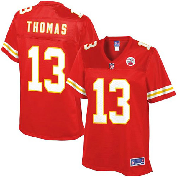 Pro Line Womens Kansas City Chiefs #13 De'Anthony Thomas Team Color Jersey