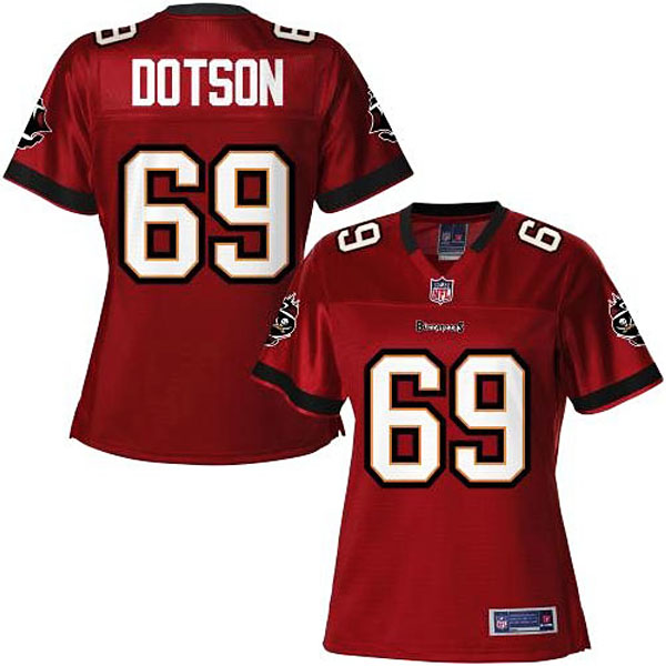 Pro Line Women's Tampa Bay Buccaneers #69 Demar Dotson Team Color Jersey