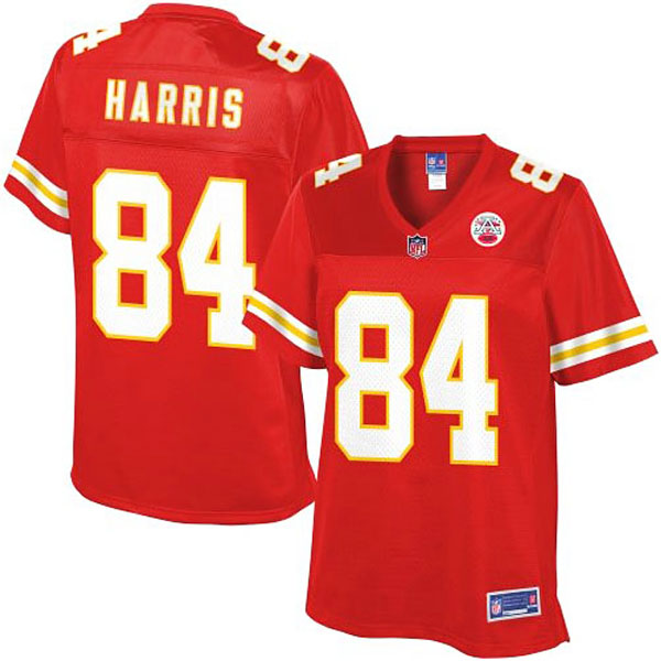 Pro Line Womens Kansas City Chiefs #84 Demetrius Harris Team Color Jersey