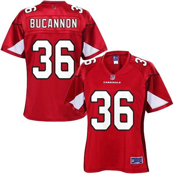 Pro Line Women's Arizona Cardinals #36 Deone Bucannon Team Color Jersey