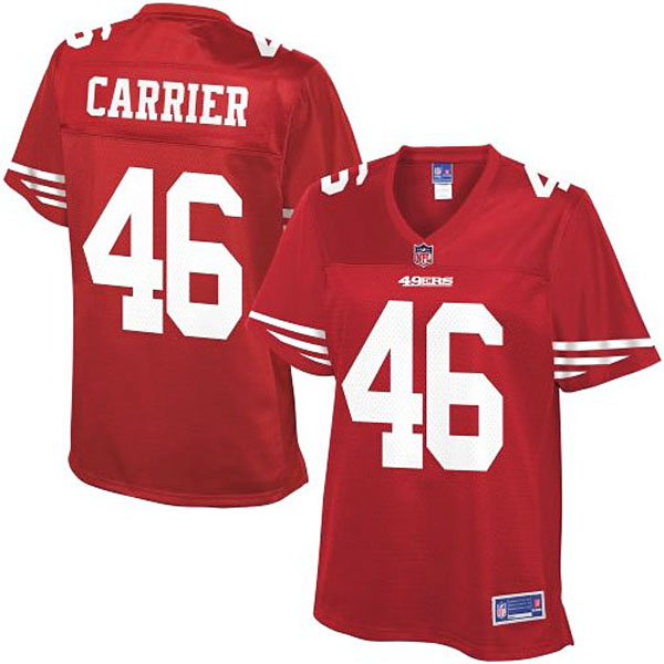 Pro Line Women's San Francisco 49ers #46 Derek Carrier Team Color Jersey