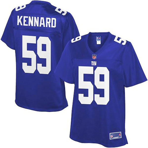 Pro Line Womens New York Giants #59 Devon Kennard Team Color Jersey