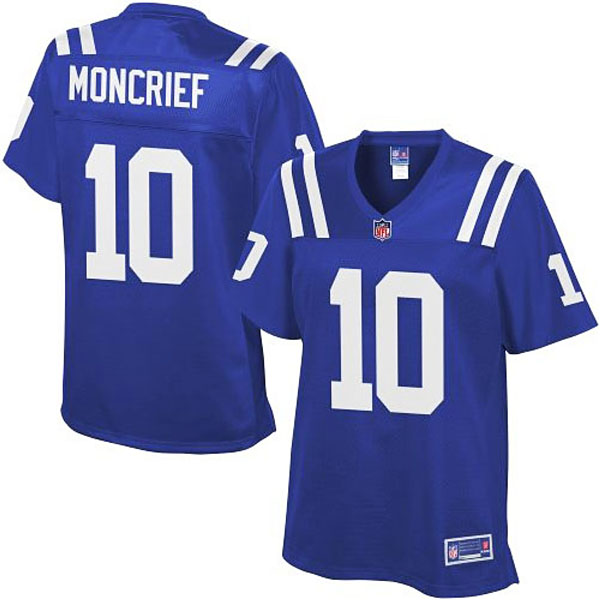 Pro Line Womens Indianapolis Colts #10 Donte Moncrief Team Color Jersey