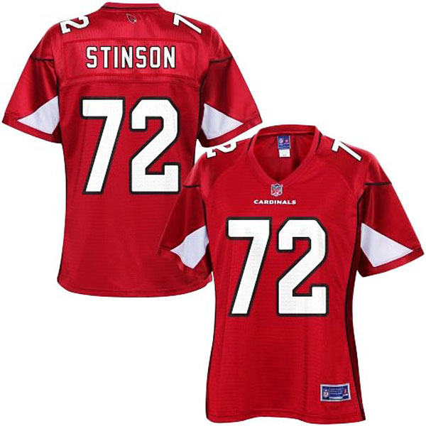 Pro Line Womens Arizona Cardinals #72 Ed Stinson Team Color Jersey