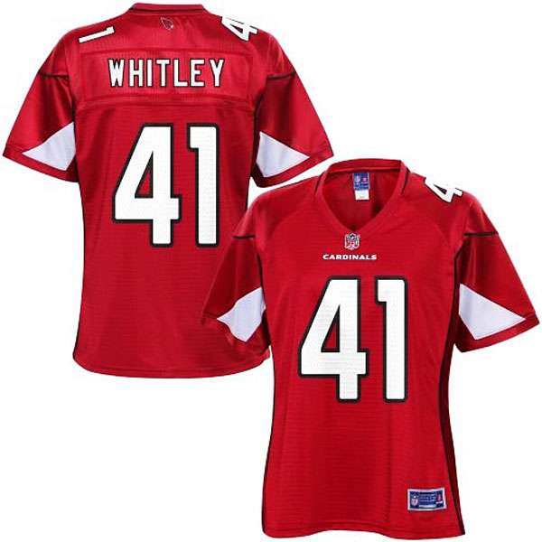 Pro Line Womens Arizona Cardinals #41 Eddie Whitley Team Color Jersey