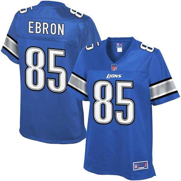 Pro Line Women's Detroit Lions #85 Eric Ebron Team Color Jersey