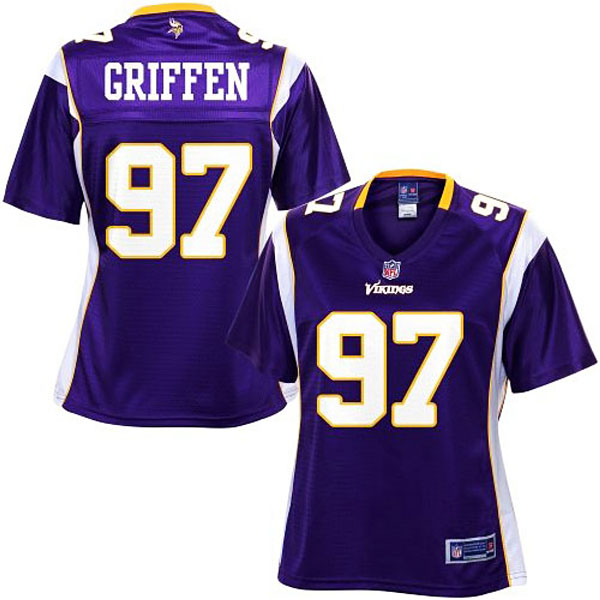 Pro Line Women's Minnesota Vikings #97 Everson Griffen Team Color Jersey