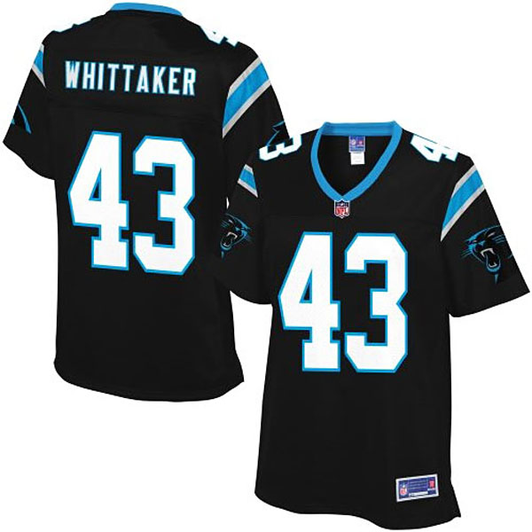 Pro Line Womens Carolina Panthers #43 Fozzy Whittaker Team Color Jersey